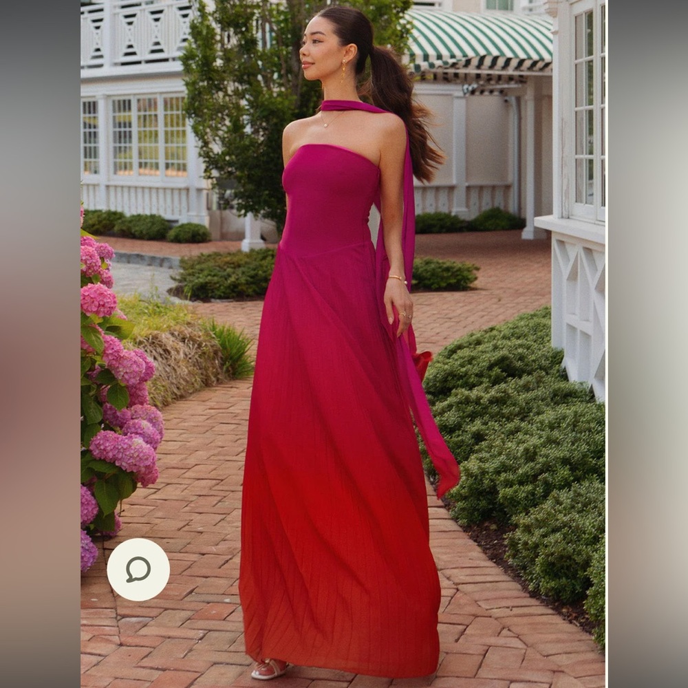 Meshki - Caira Chiffon Scarf Maxi Dress